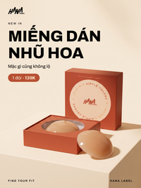 Miếng dán nhũ hoa silicone Hana Label