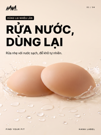 Miếng dán nhũ hoa silicone Hana Label