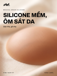 Miếng dán nhũ hoa silicone Hana Label