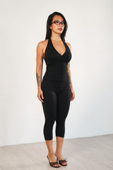 Áo 20S Halter - Midnight Black