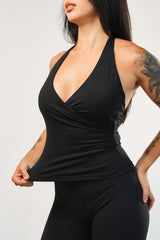 Áo 20S Halter - Midnight Black