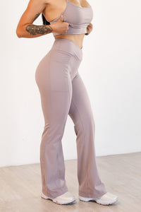 Quần Classy Flared Pants - Dusty Mauve